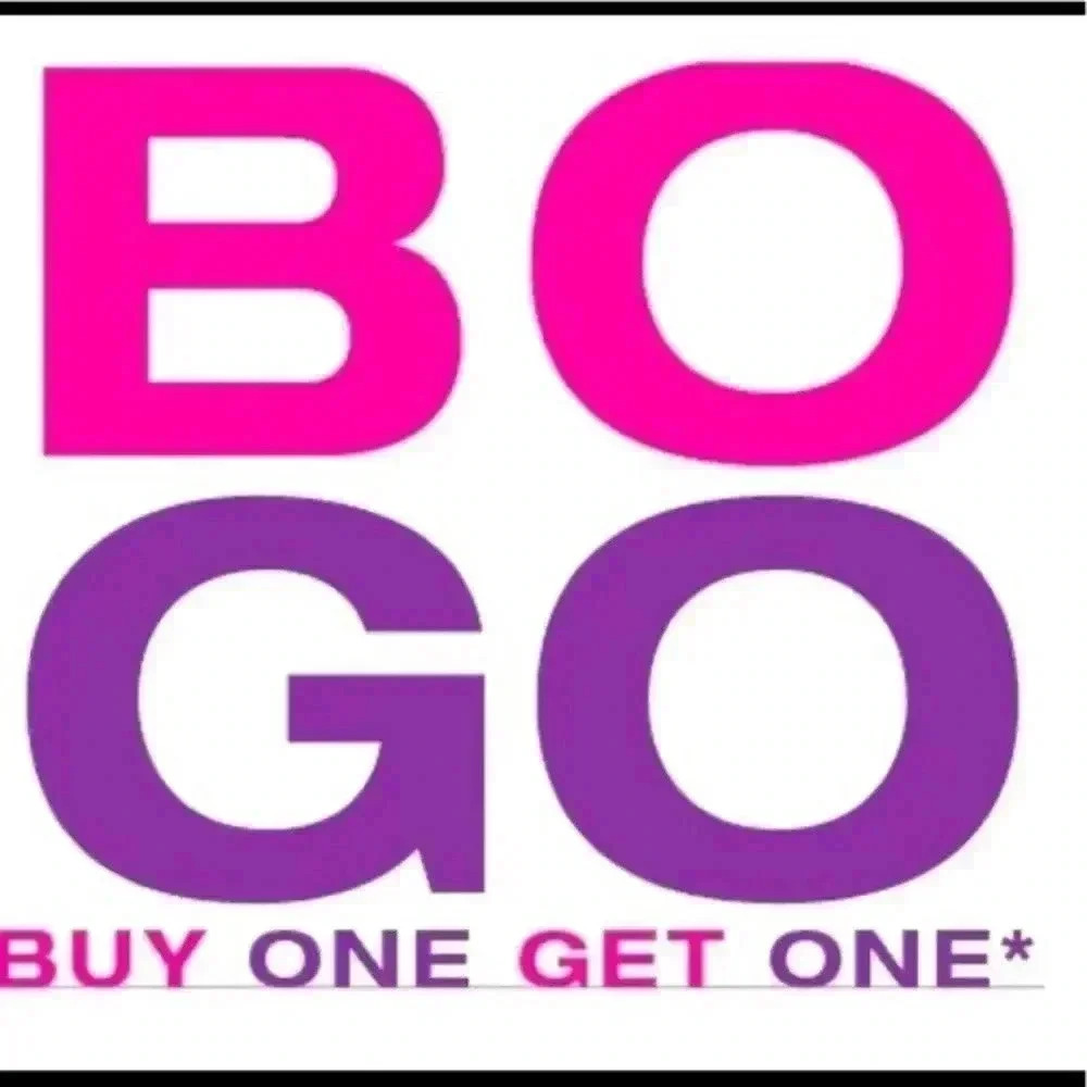 Buy One Get One Free Sale —REST OF TODAY, FRIDAY!! Yaaaaay!!
